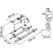 Fiamma Carry-Bike Pro M Blue - Fiamma wall installation adapters enabling secure awning mounting across different vehicle types - My Fiamma