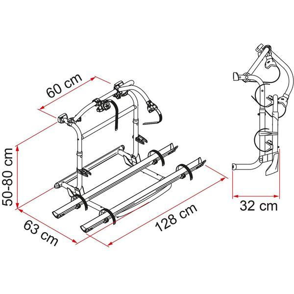Fiamma Carry-Bike Pro M Blue - Fiamma wall installation adapters enabling secure awning mounting across different vehicle types - My Fiamma