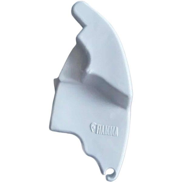 Fiamma F65L 2018 Left Hand Pelmet Cap White (98655-02-) - Fiamma wall installation adapters enabling secure awning mounting across different vehicle types - My Fiamma