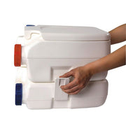 Bi-Pot 39 (portable toilet, upper tank 15L, lower tank 20L, white, 4.6kg, 43.5×36×39.2h cm) - Fiamma toilet and hygiene products for caravans offering clean, practical sanitation solutions on the road - My Fiamma