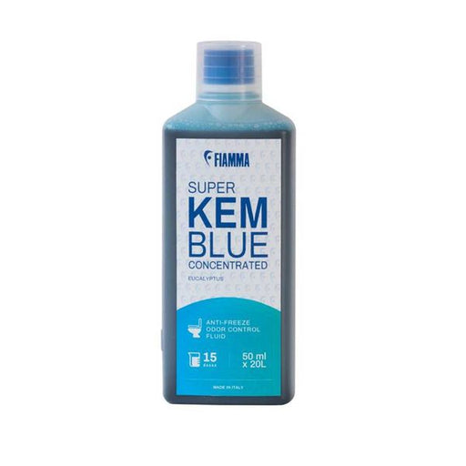 Super Kem Blue Concentrated (toilet detergent, eucalyptus fragrance, 0.75L) - Fiamma toilet and hygiene products for caravans offering clean, practical sanitation solutions on the road - My Fiamma
