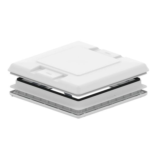 Fiamma Vent 50 Rooflight - 50x50cm - White - 4-Way Opening with Blind & Flyscreen - Fiamma rooflights for caravans and motorhomes delivering natural light, ventilation and weatherproof roof openings - My Fiamma