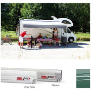 Fiamma F45L 550 Awning Polar White - Evergreen Fabric (06530B01E) - Fiamma wall installation adapters enabling secure awning mounting across different vehicle types - My Fiamma