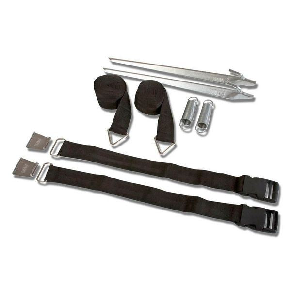 Fiamma Tie Down S Caravanstore Black (98655-638) - Fiamma wall installation adapters enabling secure awning mounting across different vehicle types - My Fiamma