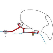 Fiamma F80/F65 Adapter Kit Renault Master H2 After 2010 98655-881 - Fiamma wall installation adapters enabling secure awning mounting across different vehicle types - My Fiamma