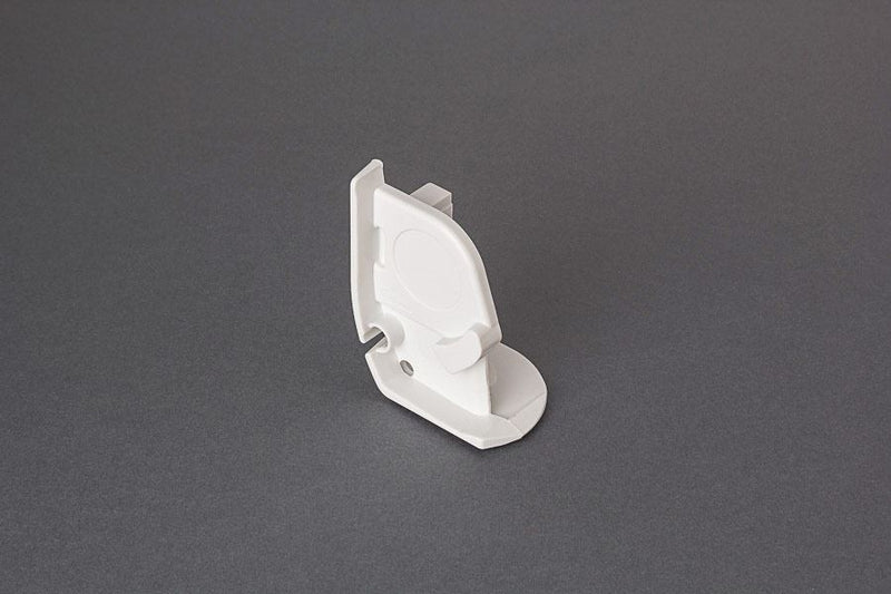 Fiamma F45i Right Hand Pelmet Awning End Cap in White 05139A01- - Fiamma wall installation adapters enabling secure awning mounting across different vehicle types - My Fiamma