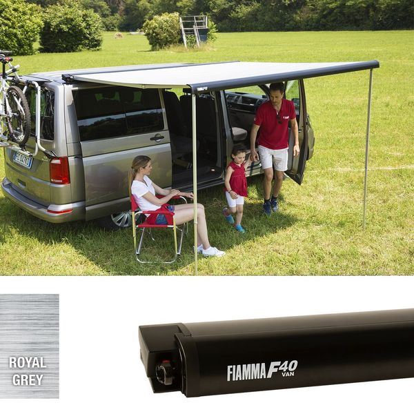 Fiamma F40 Van 27M Black 07503H01R - Fiamma wall installation adapters enabling secure awning mounting across different vehicle types - My Fiamma