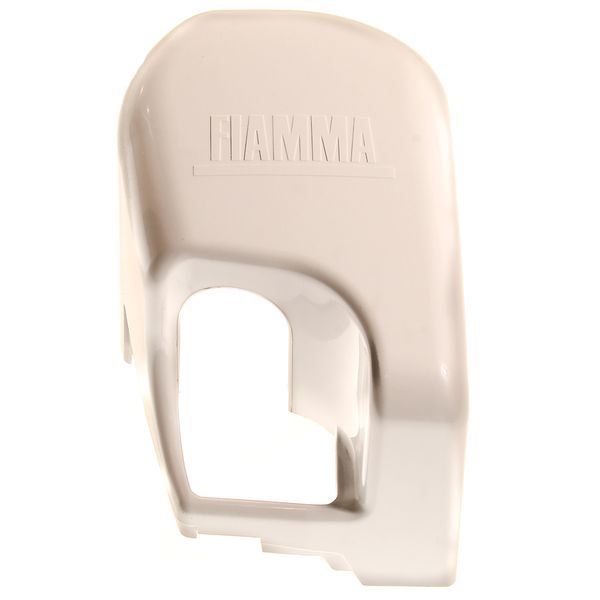 Fiamma F45Ti right hand outer end cap in polar white (98655-145) - Fiamma wall installation adapters enabling secure awning mounting across different vehicle types - My Fiamma