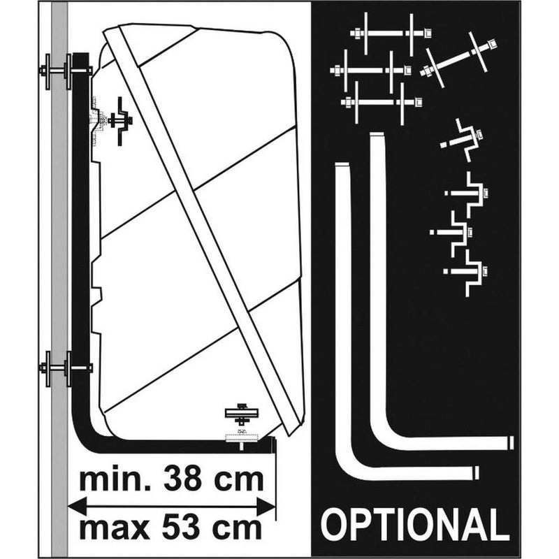 Fiamma Wall Kit Box (98654-005) - Fiamma wall installation adapters enabling secure awning mounting across different vehicle types - My Fiamma