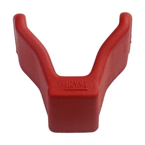 FIAMMA BIKE RACK END CAP IN RED for cycle rack rails end cap V shape 98656-079 - Fiamma wall installation adapters enabling secure awning mounting across different vehicle types - My Fiamma