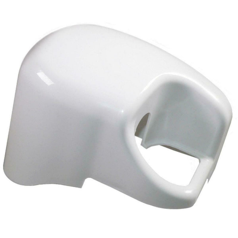 Fiamma F45iL Right Hand Outer End Cap White (04381-01A) - Fiamma wall installation adapters enabling secure awning mounting across different vehicle types - My Fiamma