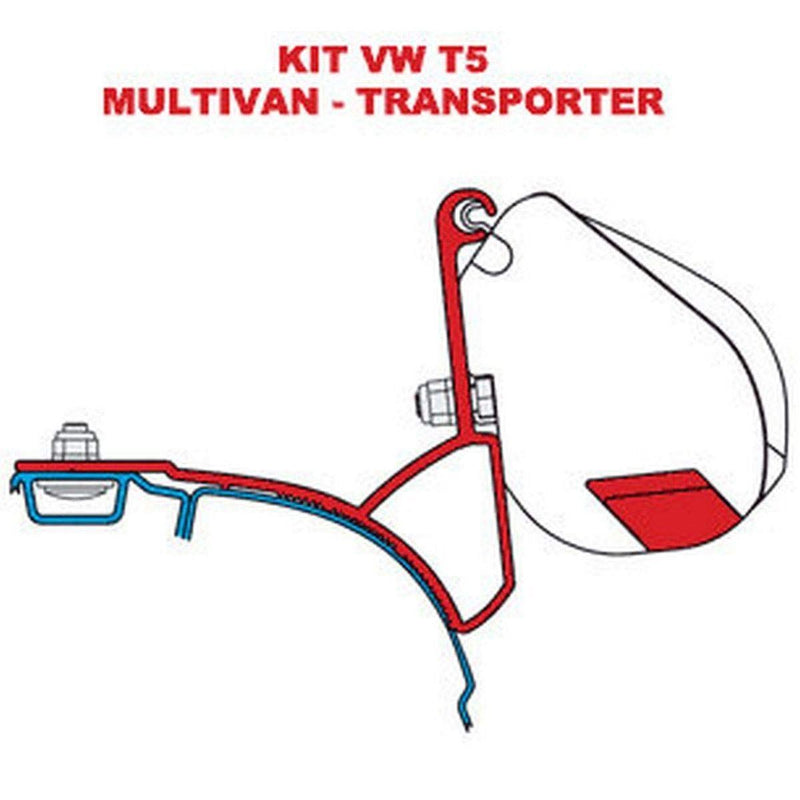 Fiamma F35 Vwt5 Transporter Multivan Adapt Uk 98655Z005 - Fiamma wall installation adapters enabling secure awning mounting across different vehicle types - My Fiamma