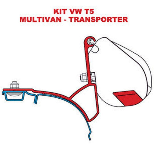 Fiamma F35 Vwt5 Transporter Multivan Adapt Uk 98655Z005 - Fiamma wall installation adapters enabling secure awning mounting across different vehicle types - My Fiamma