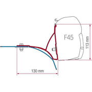 Fiamma Awning Mounting Bracket Kit for Ducato With Roof Rack Van Conversion - Fiamma wall installation adapters enabling secure awning mounting across different vehicle types - My Fiamma