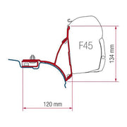 Fiamma F45 Adapter Kit Vw T5 Transporter Multivan Uk 98655-648 - Fiamma wall installation adapters enabling secure awning mounting across different vehicle types - My Fiamma
