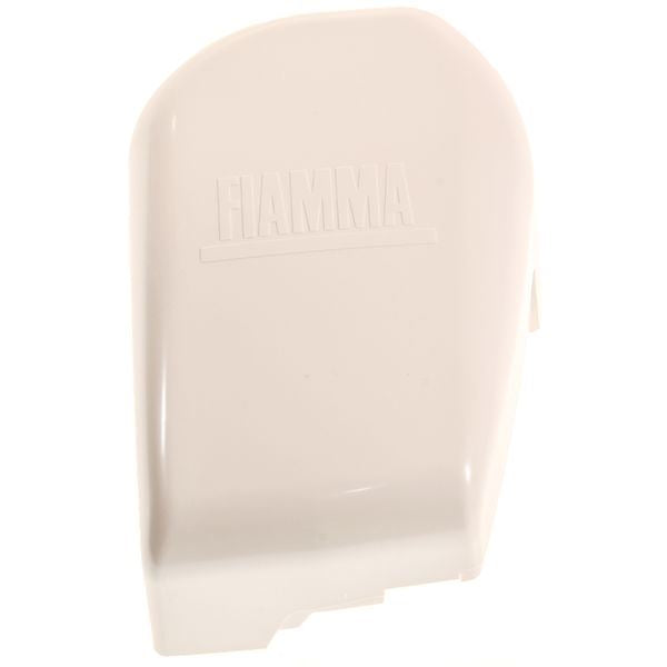 Fiamma F45Ti left hand outer end cap in polar white (98655-147) - Fiamma wall installation adapters enabling secure awning mounting across different vehicle types - My Fiamma