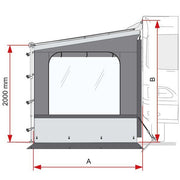 Fiamma Side W Pro Shade Left Caravanstore XL (09000-01-) - Fiamma wall installation adapters enabling secure awning mounting across different vehicle types - My Fiamma