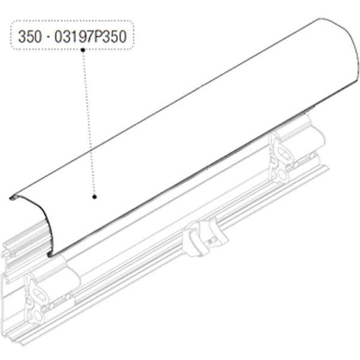 Fiamma F45 Upper Case 3.50m (03197P350) - Fiamma wall installation adapters enabling secure awning mounting across different vehicle types - My Fiamma