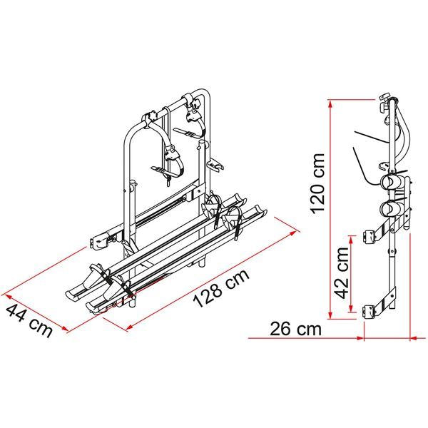Fiamma Carry Bike Mercedes DJ Sprinter or Volkswagen Crafter 2006 Onwards - Fiamma wall installation adapters enabling secure awning mounting across different vehicle types - My Fiamma