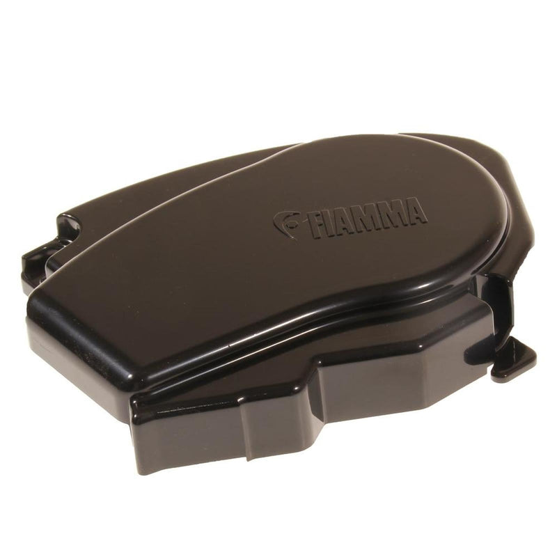 Fiamma F65L 2018 Right Hand Outer End Cap Black (98667-043) - Fiamma wall installation adapters enabling secure awning mounting across different vehicle types - My Fiamma