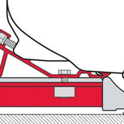 Fiamma F65 Awning Adapter Kit Fixing Bar 98655-384 Roof Bars - Fiamma wall installation adapters enabling secure awning mounting across different vehicle types - My Fiamma