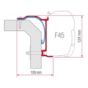 Fiamma Kit for Laika X 2008 (98655-761) - Fiamma wall installation adapters enabling secure awning mounting across different vehicle types - My Fiamma