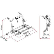 Fiamma Carry-Bike VW T5 Pro Deep Black (02096-71A) - Fiamma wall installation adapters enabling secure awning mounting across different vehicle types - My Fiamma