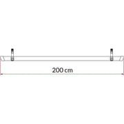 Fiamma Bike Rail Quick 200 Red (98656M292) - Fiamma wall installation adapters enabling secure awning mounting across different vehicle types - My Fiamma