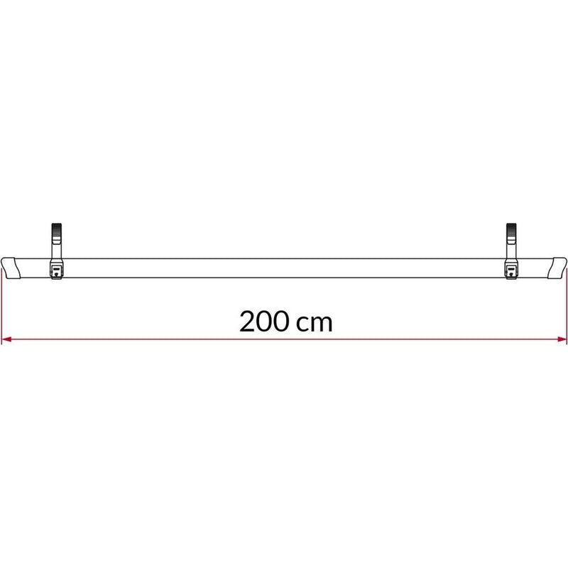 Fiamma Bike Rail Quick 200 Red (98656M292) - Fiamma wall installation adapters enabling secure awning mounting across different vehicle types - My Fiamma