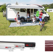 Fiamma F45 S Winch Awning Wind Out 400 Polar White Case Bordeaux Fabric - Fiamma wall installation adapters enabling secure awning mounting across different vehicle types - My Fiamma