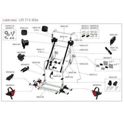Fiamma 77 Gearbox for Carry Bike Lift (98656-815) - Fiamma wall installation adapters enabling secure awning mounting across different vehicle types - My Fiamma