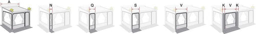 Fiamma Front Panel 20 Standard Weight 08364-01- - Fiamma wall installation adapters enabling secure awning mounting across different vehicle types - My Fiamma