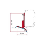 Fiamma Adapter Kit Ford Custom (98655Z112) - Fiamma wall installation adapters enabling secure awning mounting across different vehicle types - My Fiamma