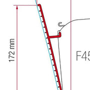 Fiamma Kit for Fibreglass Roof (98655-744) - Fiamma wall installation adapters enabling secure awning mounting across different vehicle types - My Fiamma