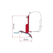 Fiamma Adapter Kit Ford Custom (98655Z112) - Fiamma wall installation adapters enabling secure awning mounting across different vehicle types - My Fiamma