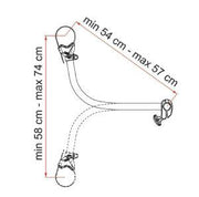 Fiamma Bike Block Pro S4 Black 07215C01A - Fiamma wall installation adapters enabling secure awning mounting across different vehicle types - My Fiamma
