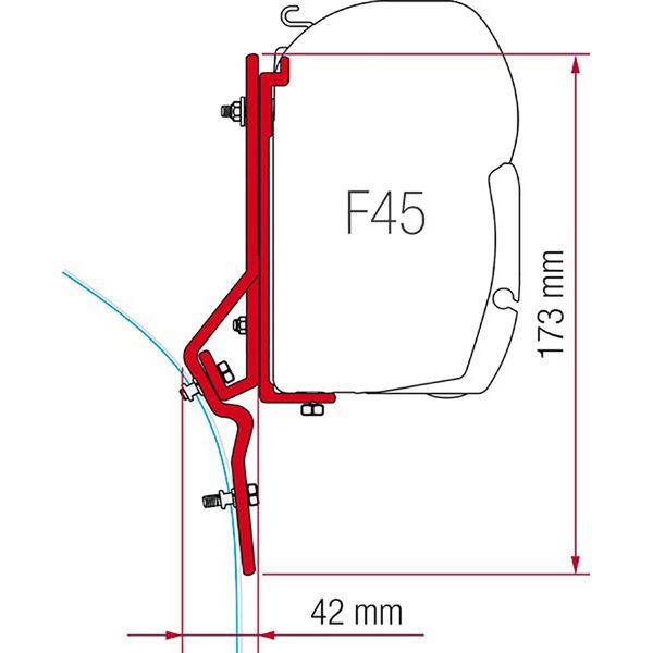 Fiamma Kit for Ducato / Master (98655-286) - Fiamma wall installation adapters enabling secure awning mounting across different vehicle types - My Fiamma