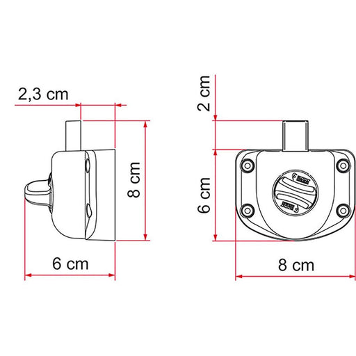 Fiamma Guardian Transit Before 2006 (05388-03-) - Fiamma wall installation adapters enabling secure awning mounting across different vehicle types - My Fiamma