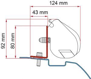 Fiamma F35 Adapter Kit Nissan Nv200 98655Z026 - Fiamma wall installation adapters enabling secure awning mounting across different vehicle types - My Fiamma