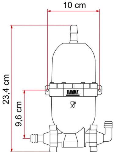 Fiamma A20 Water Pump Universal Expansion Tank Caravan Motorhome - Fiamma wall installation adapters enabling secure awning mounting across different vehicle types - My Fiamma