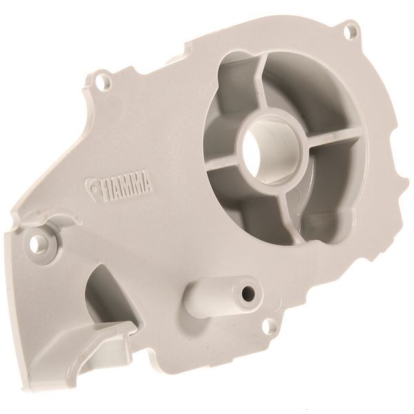 Fiamma F80s Left Hand Inner End Cap White (98673-201) - Fiamma wall installation adapters enabling secure awning mounting across different vehicle types - My Fiamma
