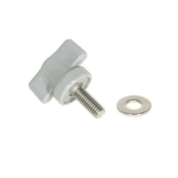 Fiamma Leg Knob and Washer tightening screw for upright awning legs (98655-452) - Fiamma wall installation adapters enabling secure awning mounting across different vehicle types - My Fiamma