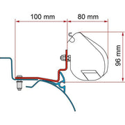 Fiamma F35 Kit Campereve Cap Road (98655Z151) - Fiamma wall installation adapters enabling secure awning mounting across different vehicle types - My Fiamma