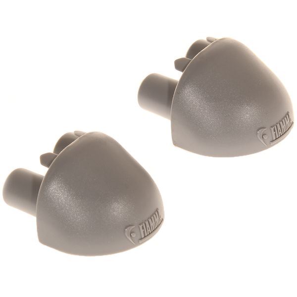Fiamma Kit Support Bar End Cap 2Pk (98656-714) - Fiamma wall installation adapters enabling secure awning mounting across different vehicle types - My Fiamma