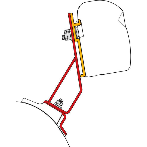 Fiamma F43 Bracket Kit for PSA Vehicles (98655A090) - Fiamma wall installation adapters enabling secure awning mounting across different vehicle types - My Fiamma