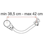 Fiamma Bike-Block Pro 3 - Deep Black 04133B04A - Fiamma wall installation adapters enabling secure awning mounting across different vehicle types - My Fiamma