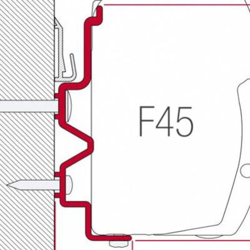 Fiamma Adapter Rapido 90DF-10-400 (98655-917) - Fiamma wall installation adapters enabling secure awning mounting across different vehicle types - My Fiamma