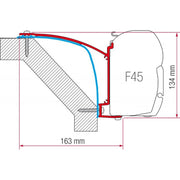 Fiamma Kit for Laika Ecovip (98655-467) - Fiamma wall installation adapters enabling secure awning mounting across different vehicle types - My Fiamma