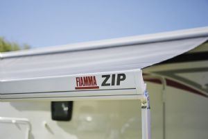 Fiamma F45S Zip Canopy Only 35M Blue 06463B01Q - Fiamma wall installation adapters enabling secure awning mounting across different vehicle types - My Fiamma