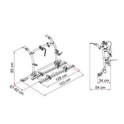 Fiamma Carry-Bike VW T5 Pro Deep Black (02096M71A) - Fiamma wall installation adapters enabling secure awning mounting across different vehicle types - My Fiamma